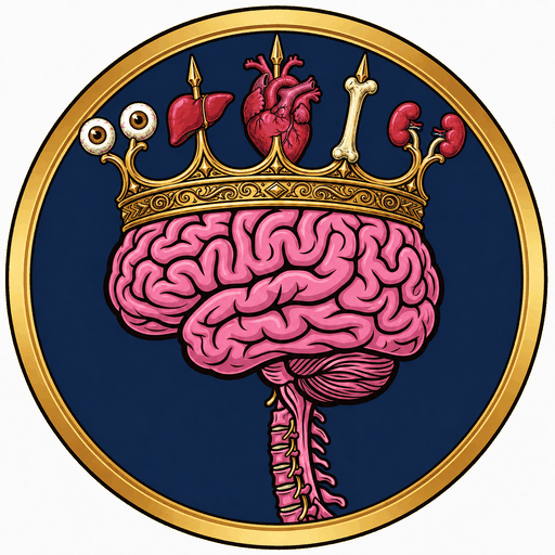 The crowned brain — the brain is king